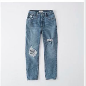 Abercrombie high rise mom jean curve love